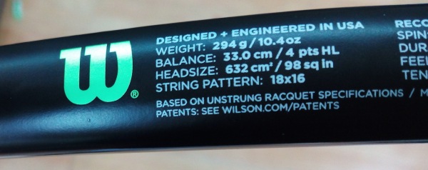 Wilson Blade 98S Características