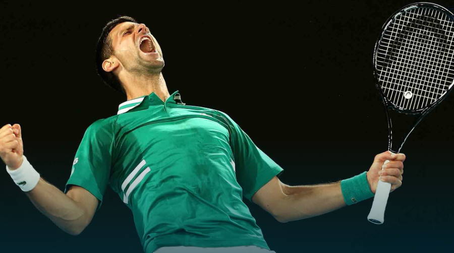 Novak Djokovic en Open de Australia con Head Speed Graphene 360+ 2021 - Foto: Australian Tennis